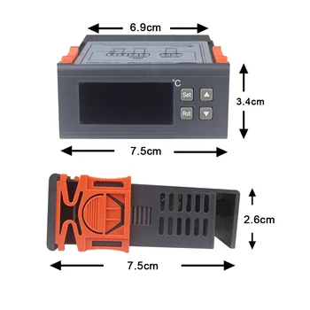 RC-113M Digital cu LED Termostat cu Control PID pentru Refrigerare Pet AC 220V/2A controler de Temperatura -40~110C