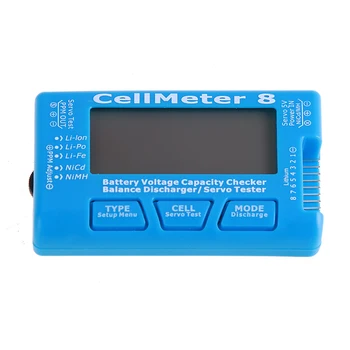 RC CellMeter 8 Digital Capacitate Baterie Checker Echilibru Evacuarea Servo Tester de Tensiune, Voltmetru Contor