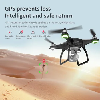 RC Drone GPS WiFi 4K HD Camera Profesionala RC Quadcopter Motor fără Perii Drone 3-Axis Gimbal Stabilizator de 26 de minute de zbor Cadouri