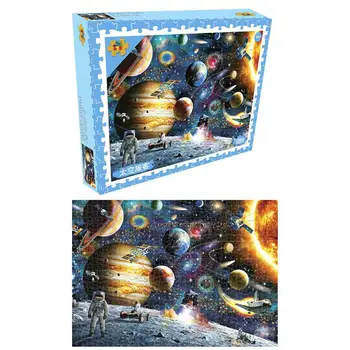 RCtown 1000 Piese Puzzle Jucarii Educative Peisaj Spațiu, Stele, Puzzle Educativ pentru Copii/Adulți Cadou de ziua de nastere