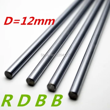 RDBB 2 buc 12mm liniar ax 350mm Cromat Intarit Rod Mișcare Liniară Ax cnc piese 3d printer