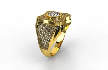 Real 14K Inel de Aur AAA 2 Carate Alb Moissanite Bijuterii Piatră prețioasă pentru Bărbați Anillos De Nunta Bizuteria Mujer Aur de 14K Verighetele Cutie