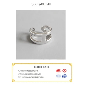 Real Argint 925 Inel Simplu Sclipire Sclipire Pic Subțire Inele Pentru Femei Bijuterii Fine Cadou Fierbinte De Vânzare