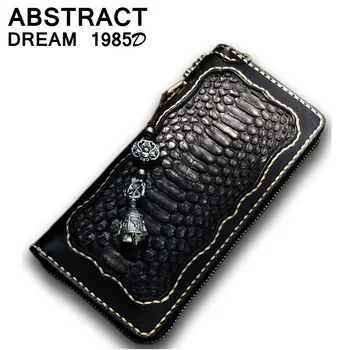 Real Sarpe femeie portofel femei portofel Clasic de lux cu Fermoar portofele din piele perfectă Doamnelor Portofel negru pungă de designer 2019