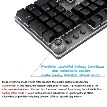 Real Tastatură Mecanică De Gaming Concurs Notebook Computer Desktop Prin Cablu Punk Tastatura Detasabila Suport Pentru Încheietura Mâinii Multimedia