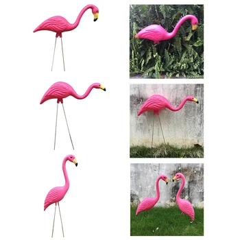 Realist Mari Flamingo Roz Decor Gradina Gazon Art Ornament Acasă Ambarcațiuni