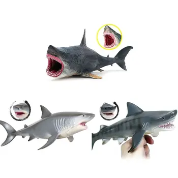 Realiste Mare Rechin Jucării Din Plastic Animale Ocean De Rechini Figurina Cognitive Jucarii