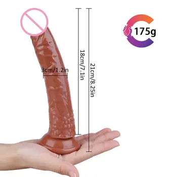 Realistic Dildo Anal Masturbator Jucarii Sexuale pentru Cupluri Moale de Silicon Vibrator ventuza Penetrare Penis Vibrator Phalos pentru Femei 18+