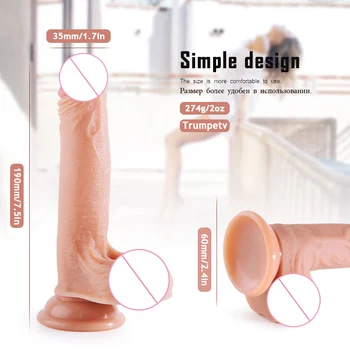 Realistic Dildo-uri Puternice Sunction Flexibile Ceașcă Mare Penis Moale Pula Mare Vaginal Masaj Stimulator Erotic Adult Jucării Sexuale pentru Femei