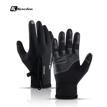 Rece-dovada Unisex Impermeabile de Iarnă Mănuși de Ciclism Puf de Cald Mănuși Pentru Touchscreen Vreme Rece, Vânt Anti-Alunecare, 5 Dimensiune