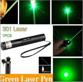 Red Laser Pointer verde 301 Mare putere Reglabil Focus Meciul de Ardere cu Laser Pointer Pix cu Cheia de Siguranță