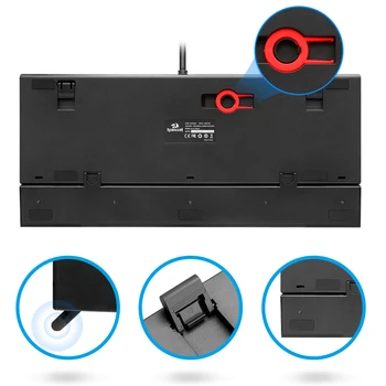 Redragon K569 Rgb Aluminiu USB Tastatură Mecanică de Gaming Albastru Comutator Led Backlit 104 Cheie Anti-Ghosting cu Fir Calculator PC Gamer