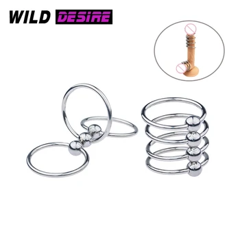 Reglabil Inel de Penis Margele din Oțel Inoxidabil Penis Inel de Produse pentru Adulți de Sex Masculin Jucării Inel de Metal Jucarii Sexuale pentru Barbati Intarziere Ejaculare