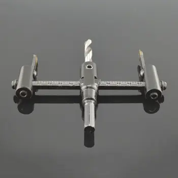 Reglabil Metal Aliaj de Oțel Lemn Cerc Gaura Văzut Burghiu Cutter Kit-30mm-120mm DIY Alezaj Dispozitiv Alezor