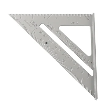 Regula Triunghiului 90° Îngroșarea Unghi De Regulă Aliaj De Aluminiu Tâmplar De Măsurare Pătrat Conducător Pentru Construirea De Încadrare Instrumente Indicatoare 1 Buc