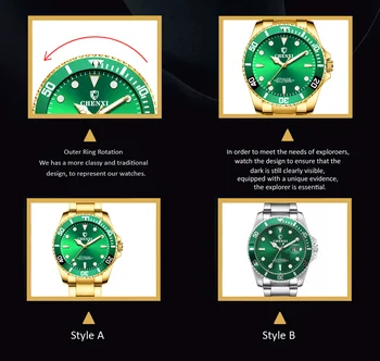 Relogio Masculion CHENXI Barbati Top Brand de Lux Ceasuri Militare Bărbați Cuarț Ceas de sex Masculin Complet din Oțel Business Casual Ceas de Aur