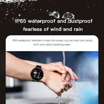 Reloj D18 Ceas Inteligent Bărbați Femei Tensiunii Arteriale Smartwatch 2020 Sport Tracker Pedometru Ceasuri Inteligente Android IOS zeblaze gts