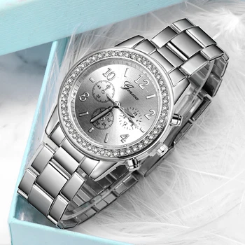 Reloj mujer ceas de argint pentru femei de moda strasuri femei Cuarț ceas de lux doamnelor ceasuri femei ceas relogio feminino