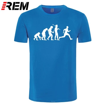 REM Amuzant Evoluția Tricouri 16 Culori de Moda de Înaltă Calitate Imprimate Bărbați T-shirt Birou Tee Casual Personalizate Transport Gratuit