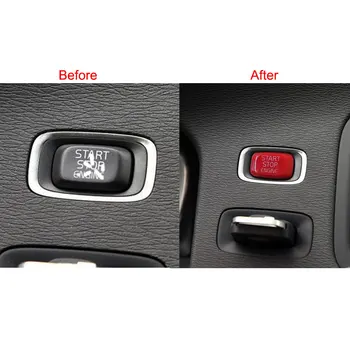 Reparații Auto Buton de Pornire a Motorului Înlocuiți Capacul Opri Swtich-Cheie Decor de Styling Auto Pentru Volvo V40 V60 S60, XC60, S80 V50 V70 XC70