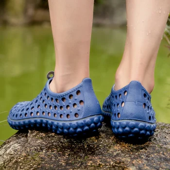 Respirabil Plajă în aer liber, Aqua Pantofi de Vara pentru Bărbați EVA Gaura Uscare Rapidă trecere prin vad Apa Papuci de casă, Sandale Grădină Catâri Lumina Pantof