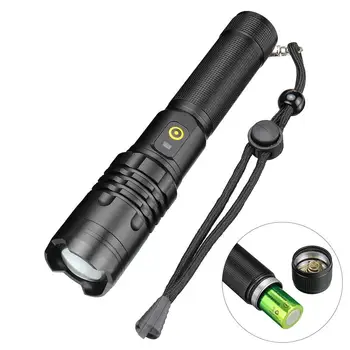 Retractabil cu Zoom P50 Lumina Puternica Lanterna LED-uri în aer liber Multi-funcție USB Reîncărcabilă Lanterna