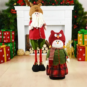 Retractabil în Picioare Figurina Roșu de Moș Crăciun, om de Zăpadă Elan Cifre Decoratiuni de Craciun pentru Casa Cadou de Crăciun Păpuși Decoracao