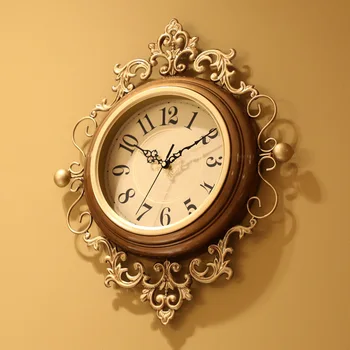 Retro Ceas De Perete Mare Silent Vintage Ceas De Pe Perete Pentru Camera De Zi Clasica De Perete Ceasuri Decor Acasă Metal Decoratiuni De Perete
