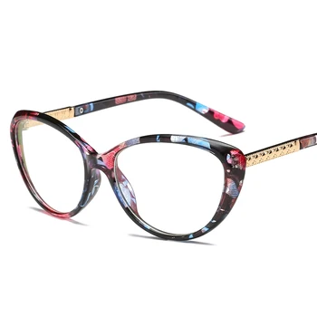 Retro Ochi de Pisică Optice, ochelari de vedere Femei, Bărbați Vintage Retro Transparent Clar Lentile de Ochelari de Calculator Cadru Oculos