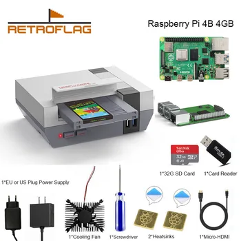 RETROFLAG Raspberry Pi 4 Caz NESPi 4 CAZ cu SSD CAZ Raspberry Pi 4B 4GB Bord pentru Raspberry Pi 4 Model B