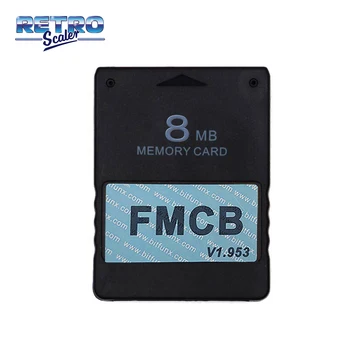 RetroScaler v1.953 FMCB Free McBoot Card pentru PS2 8MB Memory Card OPL MC Boot