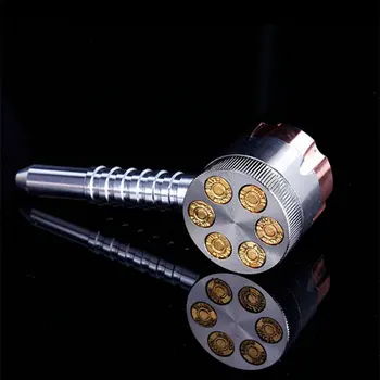 Revolver Conducta de Iarbă Polizor Șase Shooter Nefumători Creative Țigară de Tutun Plante medicinale Polizor Fum Concasor JA55