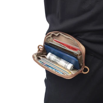 Rezistent la apa EDC Sac Portabil Cheie Pungă Portofel Schimba Kit-ul de Călătorie Mini Poseta de Monede și Slot pentru Card Și Fermoare rezistente la apa