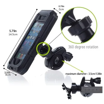 Rezistent la apa Motocicleta Suport de Telefon Pentru Samsung Galaxy S8 S9 Plus S7 S6 S5 Bicicleta Titularul Armura Geanta Pentru Suport Telefon Moto