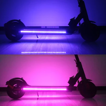 Rezistent la apa Scuter Benzi fluorescente M365 PRO Scooter Șasiu de Lumină Colorate Lampa Felinar Curea Curele Skateboard Lumini