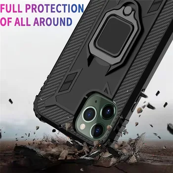 Rezistent la șocuri Armura Kickstand de Cazuri Pentru iPhone 12 Mini-12 Pro Max 11 6 6S 7 8 Plus Caz Antișoc Magnetic Suport Auto Inel Capac