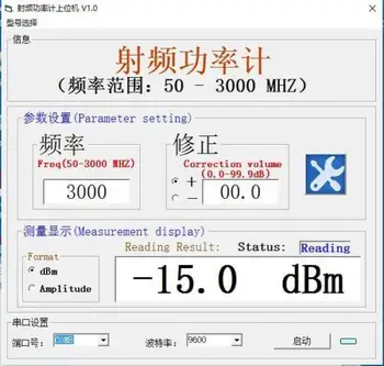 RF power meter 1MHZ-8000MHZ display OLED de putere RF de atenuare valoarea metru digital 8GMZ 3GHZ+ Sofware 10W 30DB Atenuator noi