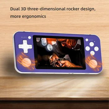 Rg351p Handheld Consola de jocuri 3.5-inch Ecran Ips Dual Rocker Sistem Linux Pc Shell Ps1 N64 Jocuri pentru Copii Cadouri#g3