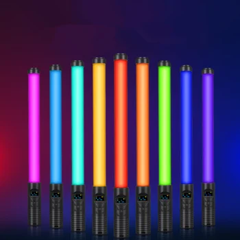 RGB Fotografice de Iluminat Stick USB Reîncărcabilă de Lumină Portabile Bagheta Cu 2m Suport Trepied Suport RGB Umple Lampa Pentru Petrecerea de Nunta