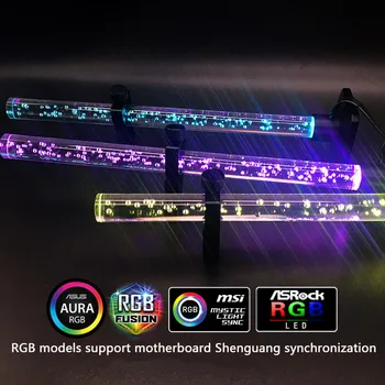 RGB grafica suport din aliaj de aluminiu verticale jack de cristal rece luminos suport tija frame ASUS AURA
