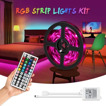 RGB LED Strip Lumina 5050 Panglică Flexibil LED Strip DC12V 5M 10M 20M de la Distanță Kit Complet Pentru Camera de zi / dormitor / Bucatarie