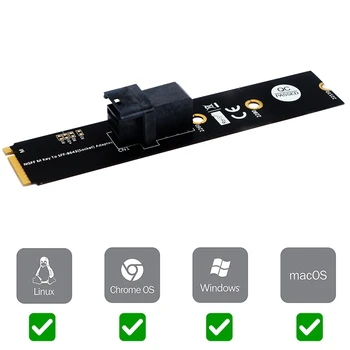 Riser Card M. 2 Module MiniSAS HD SFF-8643 36Pin Conector pentru unitati solid state M. 2 M-Cheie Adaptor Suport Intel 750 De 2.5