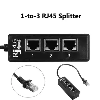 RJ45 Mascul La 3 RJ45 Feminin Port de Rețea Extender Cablu Splitter LAN Ethernet