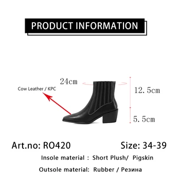 RJN Glezna Cizme de Toamna a Subliniat Toe Mix-culoare Luptă cu Sireturi Toc Patrat de Moda de Înaltă Calitate 2020 Iarnă Pantofi pentru Femei RO420