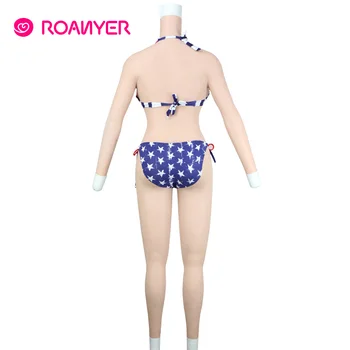 Roanyer sâni falși H Cupa de silicon, forme de san cu brațele tot corpul costume pentru barbati îmbracati in femeie shemal transgender