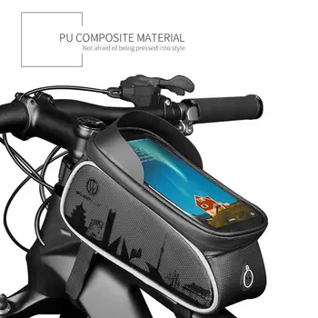 Roata Bicicleta Geanta Ciclism Touchscreen Rezistent La Apa Fata De Sus A Tubului De Telefon De Caz Practice, Durabile Multi-Funcțional Portabil Pachet