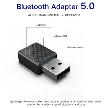 Robotsky USB Dongle Bluetooth Adaptor 5.0 Pentru Calculator PC Vorbitor de Muzică fără Fir Bluetooth Audio Receiver Transmitter Aptx