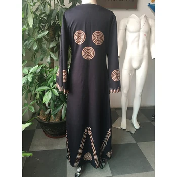 Rochie Caftan Musulman Robă Lungă Epocă Doamnelor Africane Imprimare Pulover Supradimensionat Vestidos Liber Casual Flare Sleeve Maxi Rochii