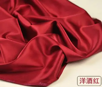 Rochie din satin șifon culoare solidă moale matasoasa scădere ușoară slippy material tesatura respirabil material DIY
