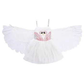 Rochie înger Copii Little Pony Dress Copii Fete Vestido Flamingo Rochie pentru Fete Copii Aripă de Înger Costume Little Pony Costum